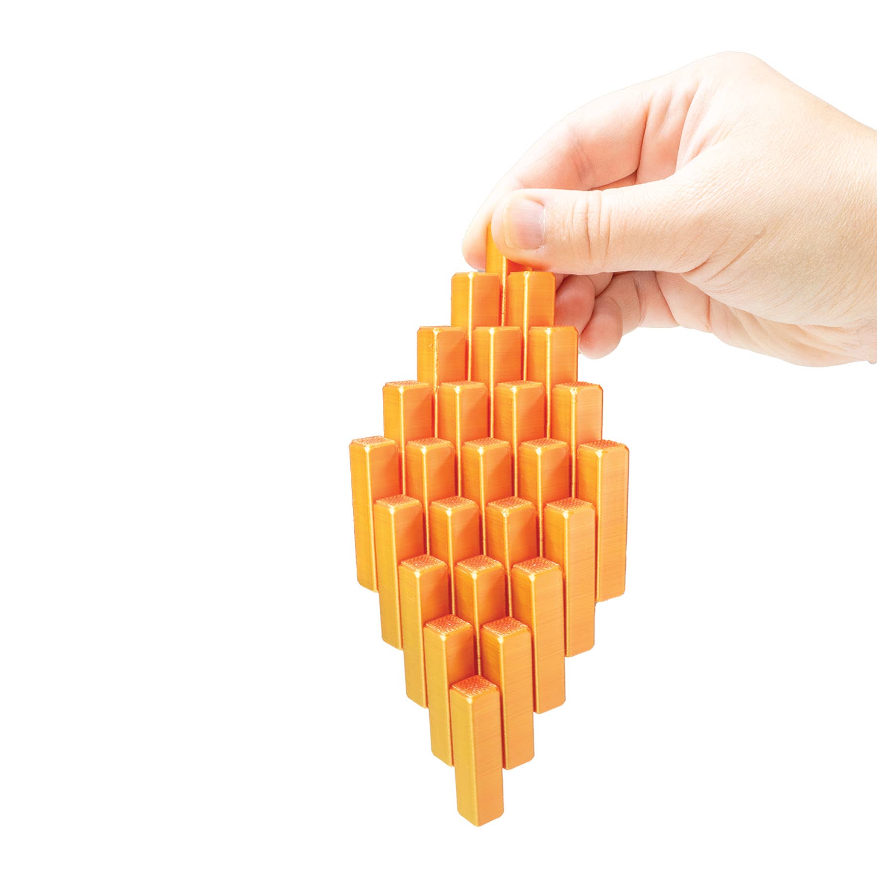 Geddes - Wholesale Fidget Toy - Kids - 3D PRINTED PIXEL CUBE FIDGET TOY   12/DSP8