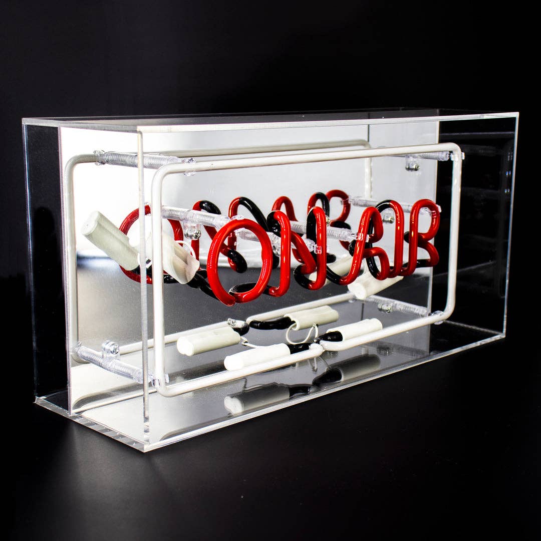 Red 'On Air' Glass Neon Sign for wholesale on Faire2
