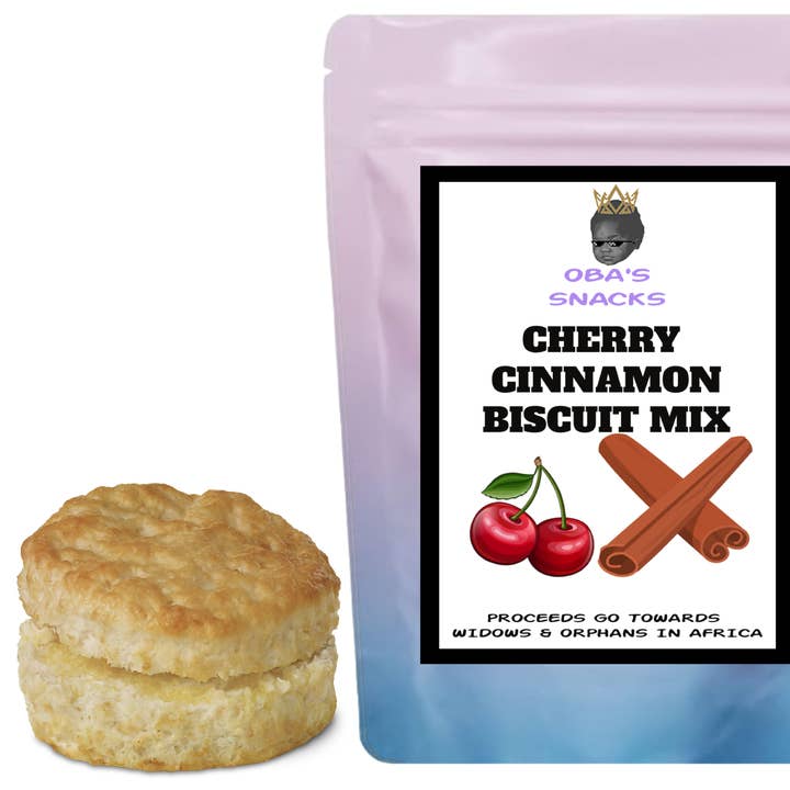 Miscela per Biscotti alla Cannella e Ciliegia | Basta Aggiungere Latte | Piccola Produzione per la vendita all'ingrosso da parte di Oba's Snacks