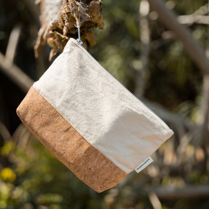 Bamboovement – wholesale Toiletry bag – Unisex – Cork Cotton Toiletry Bag | Plastic-Free | Vegan1