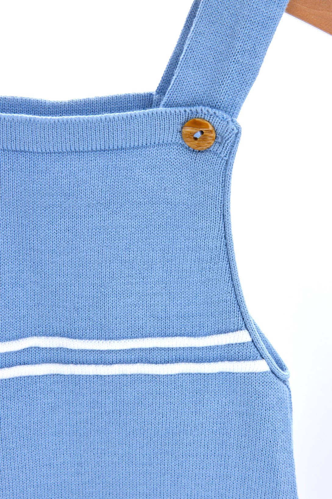 Amorim Gerações, LDA - Wholesale Clothing Set - Baby - Striped Knit Hat + Delicate Cotton Overalls 03125T2