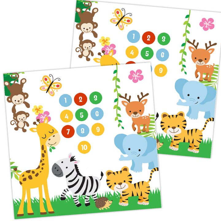Stickervaria - Wholesale Sticker - Kids & Baby - Reward Charts Jungle Joy with Stickers - Reward Chart Kids