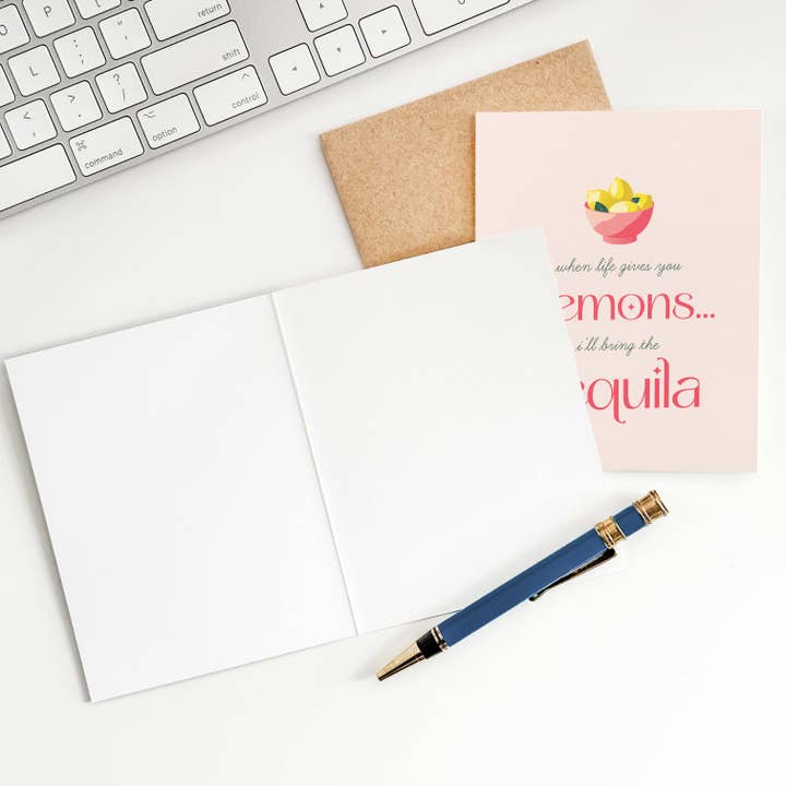 Blú Rose - Wholesale Sympathy Card - Lemons & Tequila Greeting Card1