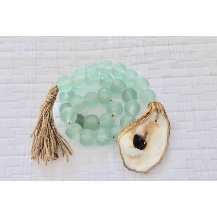 The Gilded Shell - Wholesale Decorative Tassel/Wall Drop - The Coastline - Sea Glass4