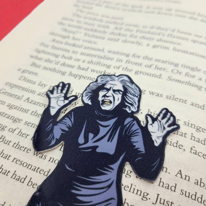 House on Haunted Hill Old Lady Magnetic Bookmark for wholesale by Junkyard Bunnie LLC