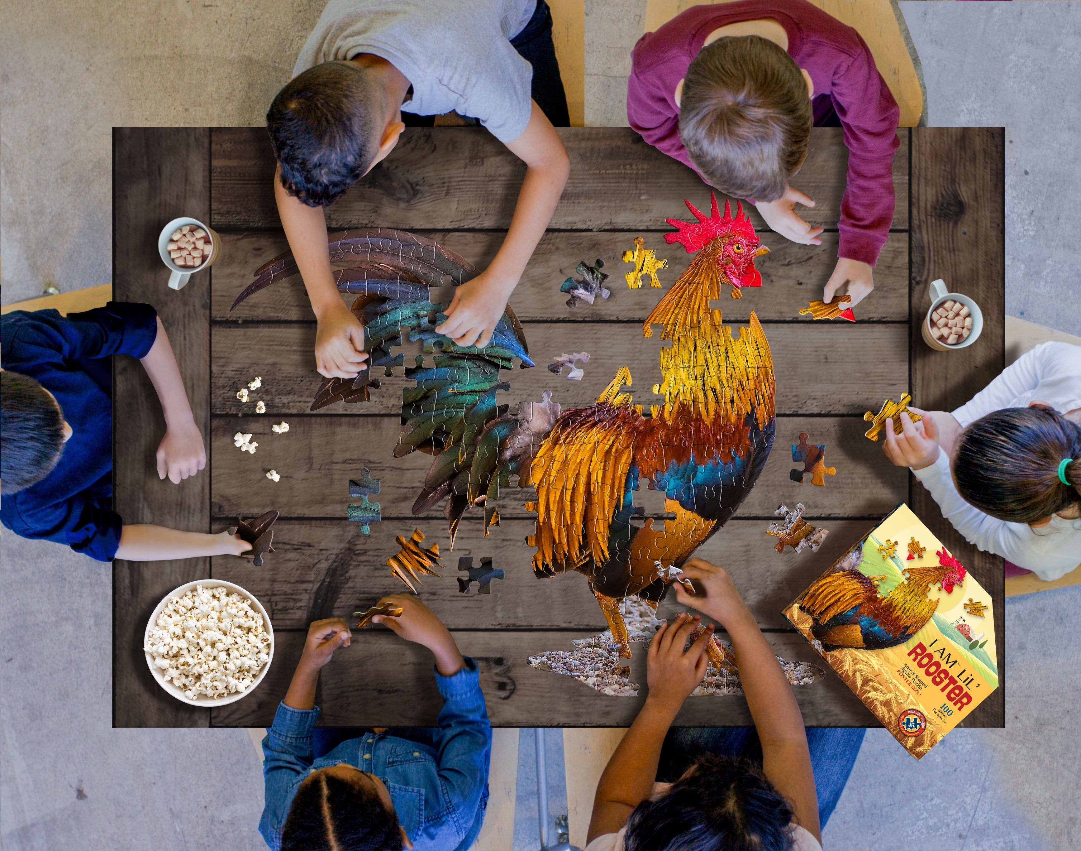 Madd Capp Games & Puzzles - Wholesale Puzzle - Kids - I AM Lil' Rooster 100 piece jigsaw puzzle - gift4