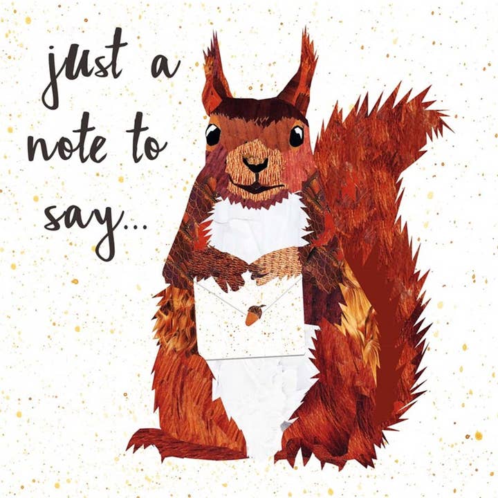 Greeting Card Just a Note for wholesale by Natural Partners Limited