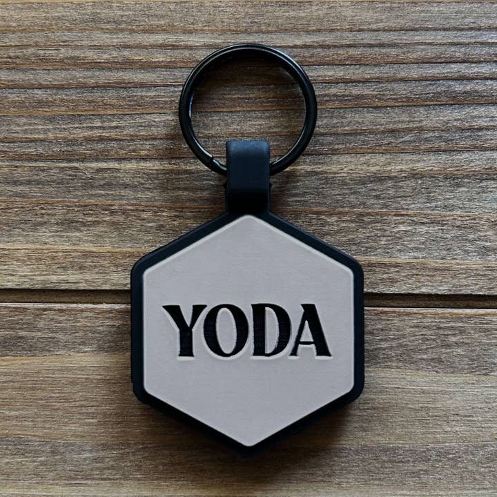 Grey Silicone Dog ID Tag for wholesale by Besties Pets