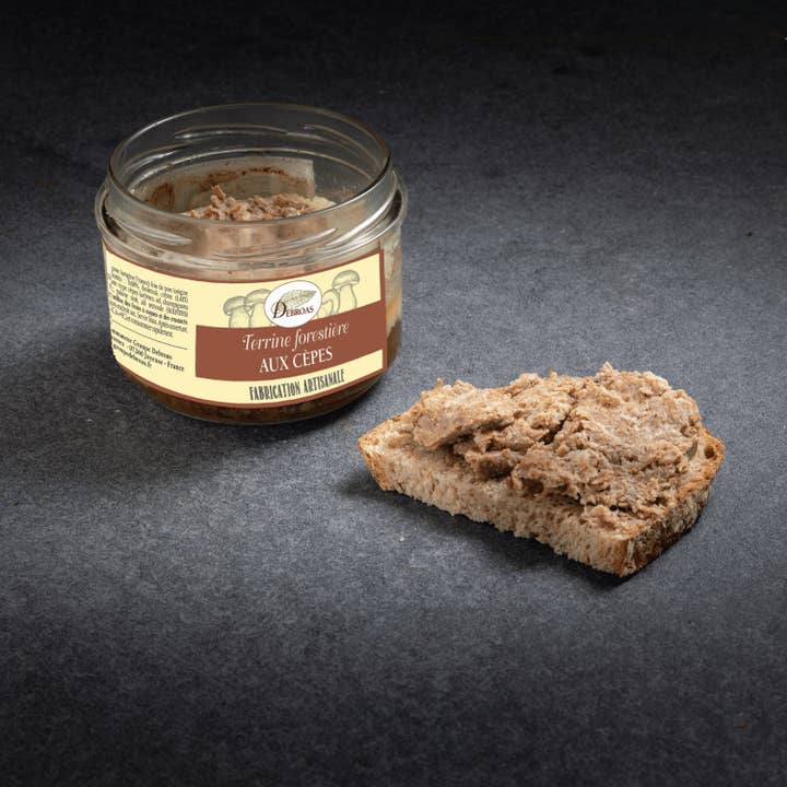Forest terrine with porcini mushrooms for wholesale by laboutiquedessaucissons
