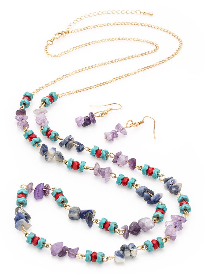 Set collana lunga Mix Beads Station per la vendita all'ingrosso da parte di Artini Accessories