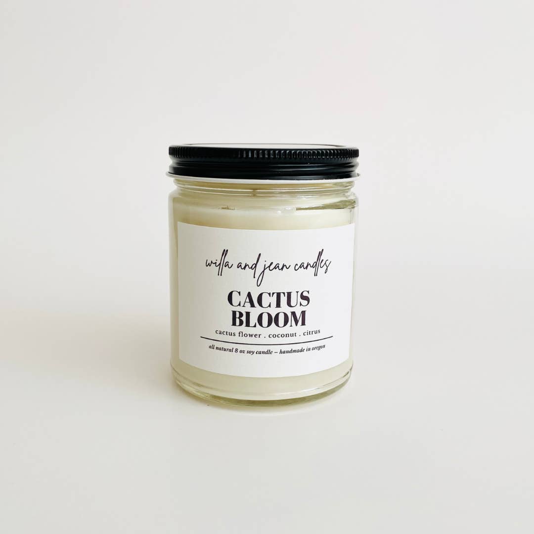 Willa and Jean Candles - Wholesale Jar/Filled Candle - Cactus Bloom 8 oz