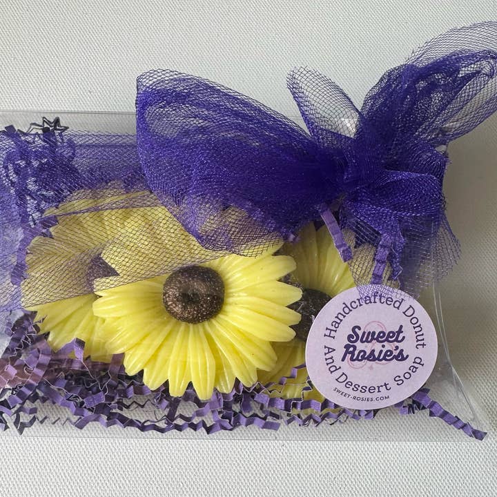Sweet Rosie’s Soaps & Gifts - Wholesale Soap Set - Daisy Flower Soap Gift Set/Yellow/Vegan/Coconut Oil1