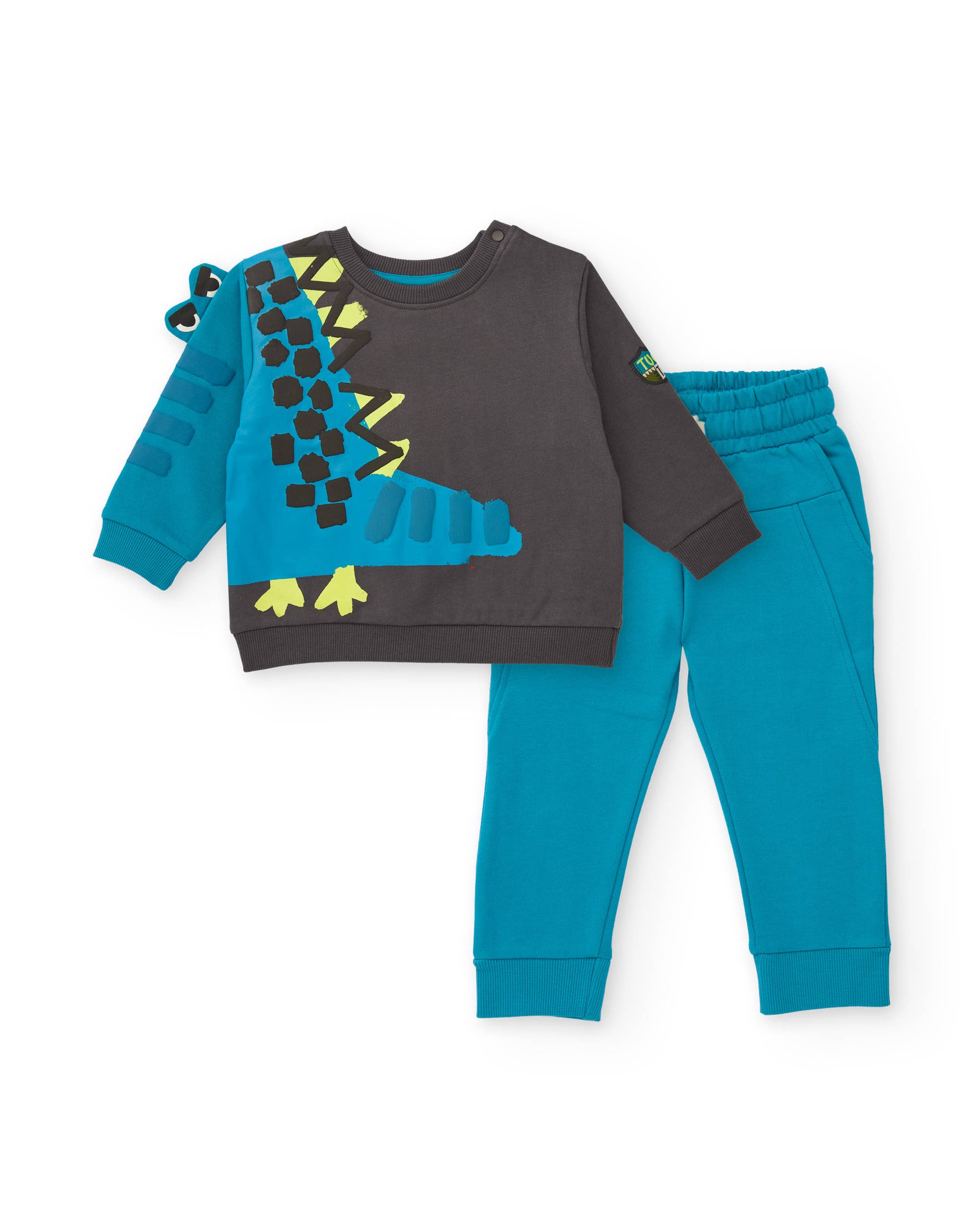 tuc tuc - Wholesale Lounge Set - Kids - Dragon detail sweatshirt and pants set for boy0
