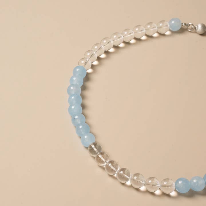 Factor Stories - Wholesale Beaded/Pearl Necklace - Aquamarine Necklace3