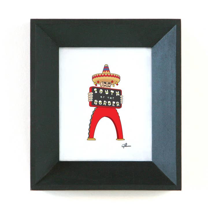 South of the Border Sign | SC Print for wholesale by United Goods