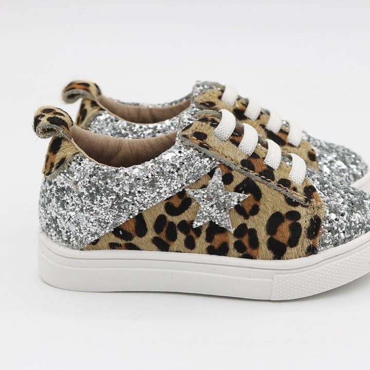 Mommy Low Top Sneakers - Hair leopard / Glitter Star for wholesale by Yourtay