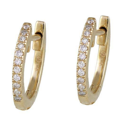 Jewels of Mewar - Wholesale Hoop Earrings - Diamond Studded Mini Hoops