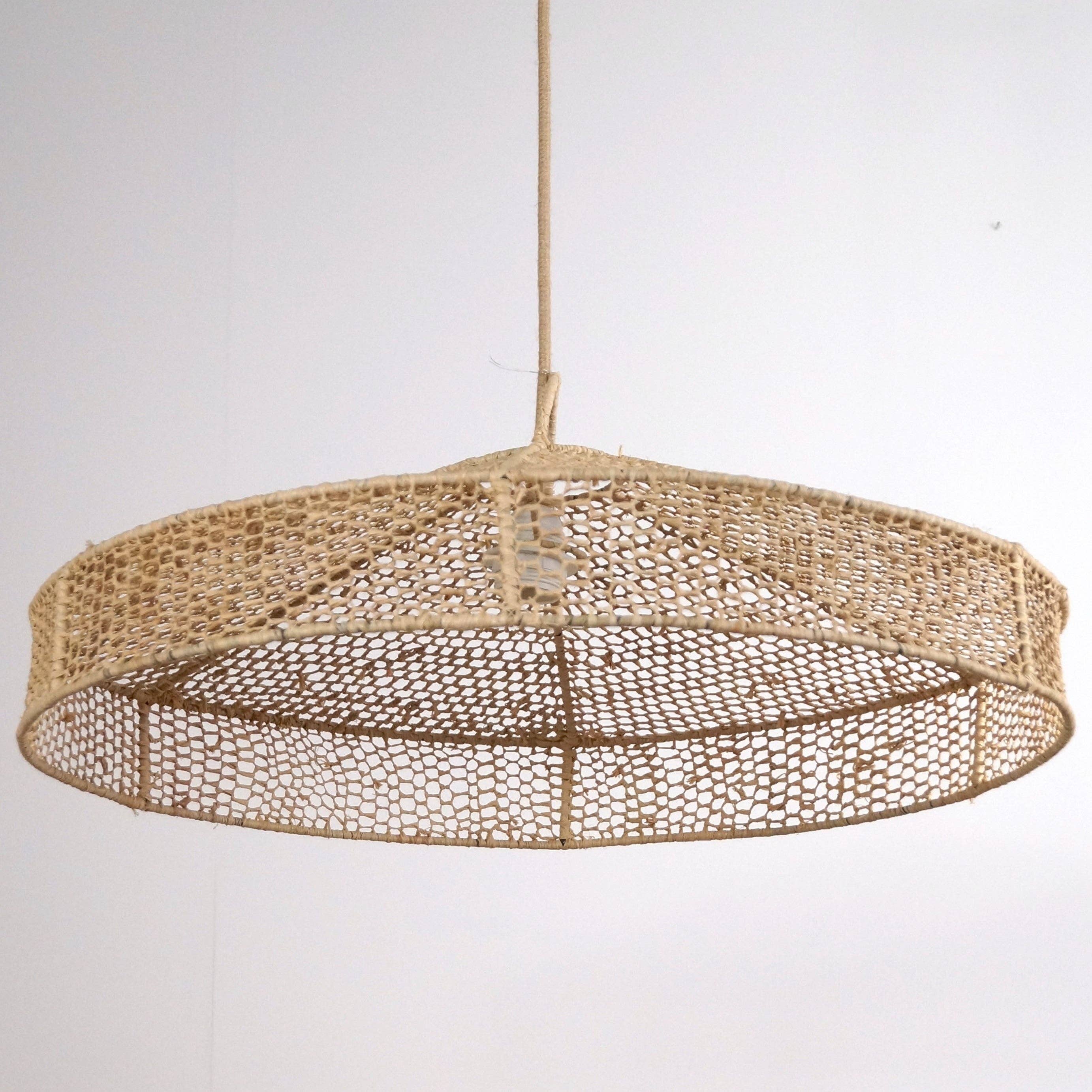 Bohome Living – wholesale Chandelier/hanging light – Raffia lace parasol suspension2