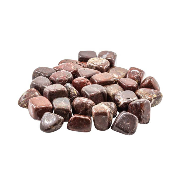 Brecciated Jasper Tumbled 20-30mm 1lbs -1/2 Kilo for wholesale by Quasar Gems USA