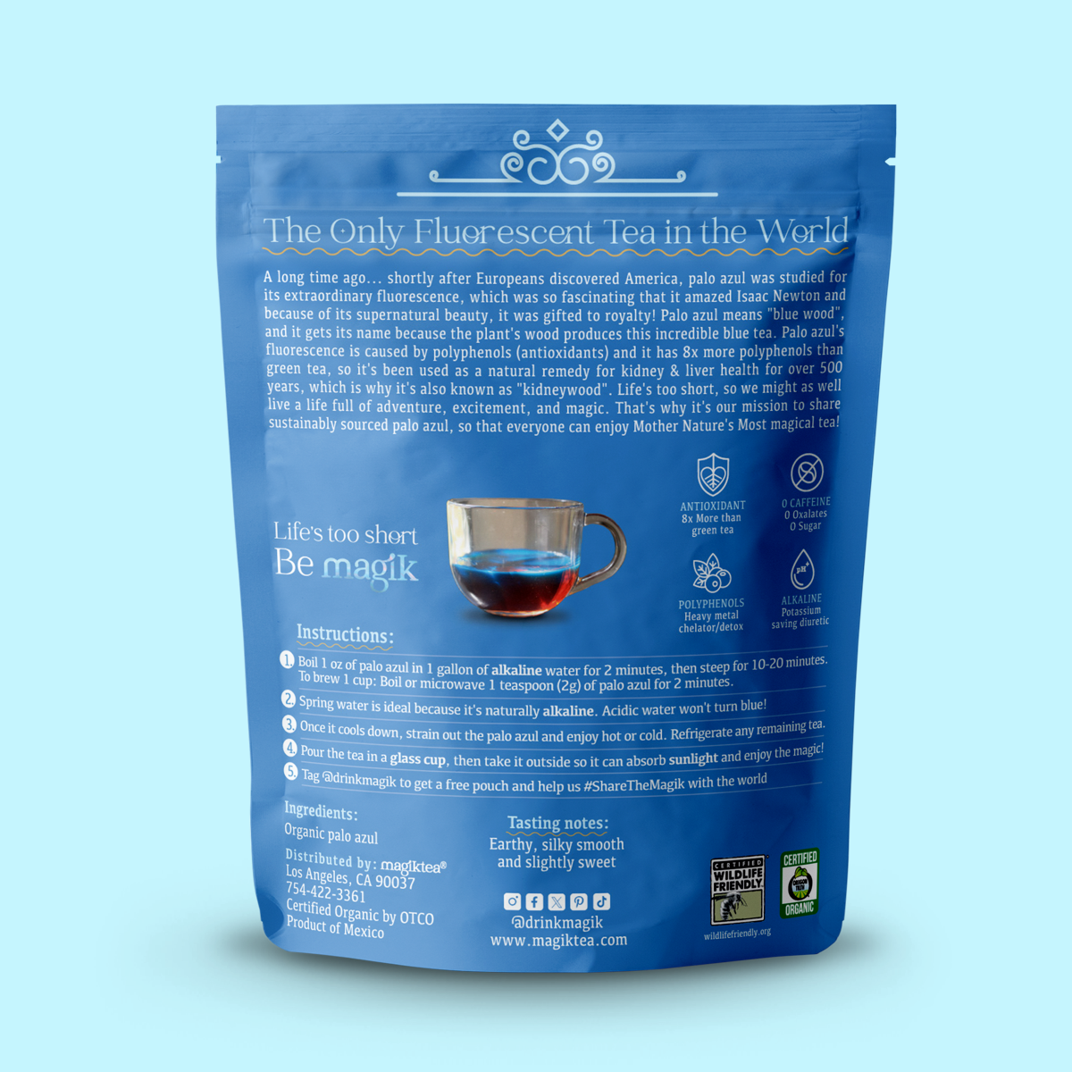 Magiktea - Vente Thé en vrac - Palo Azul - Thé en vrac - 5 oz (75 tasses) - USDA Organic10