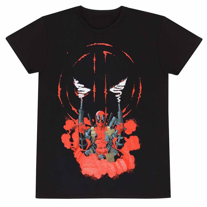 Heroes Inc. Europe B.V. - Wholesale Screen Printed T-Shirt - Unisex - Marvel Comics Deadpool - Smoking T-Shirt