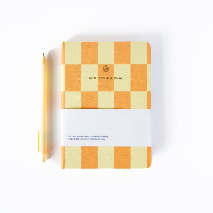 A-Journal Stationery - Wholesale Address Book - A-Journal Address Book Checkered2