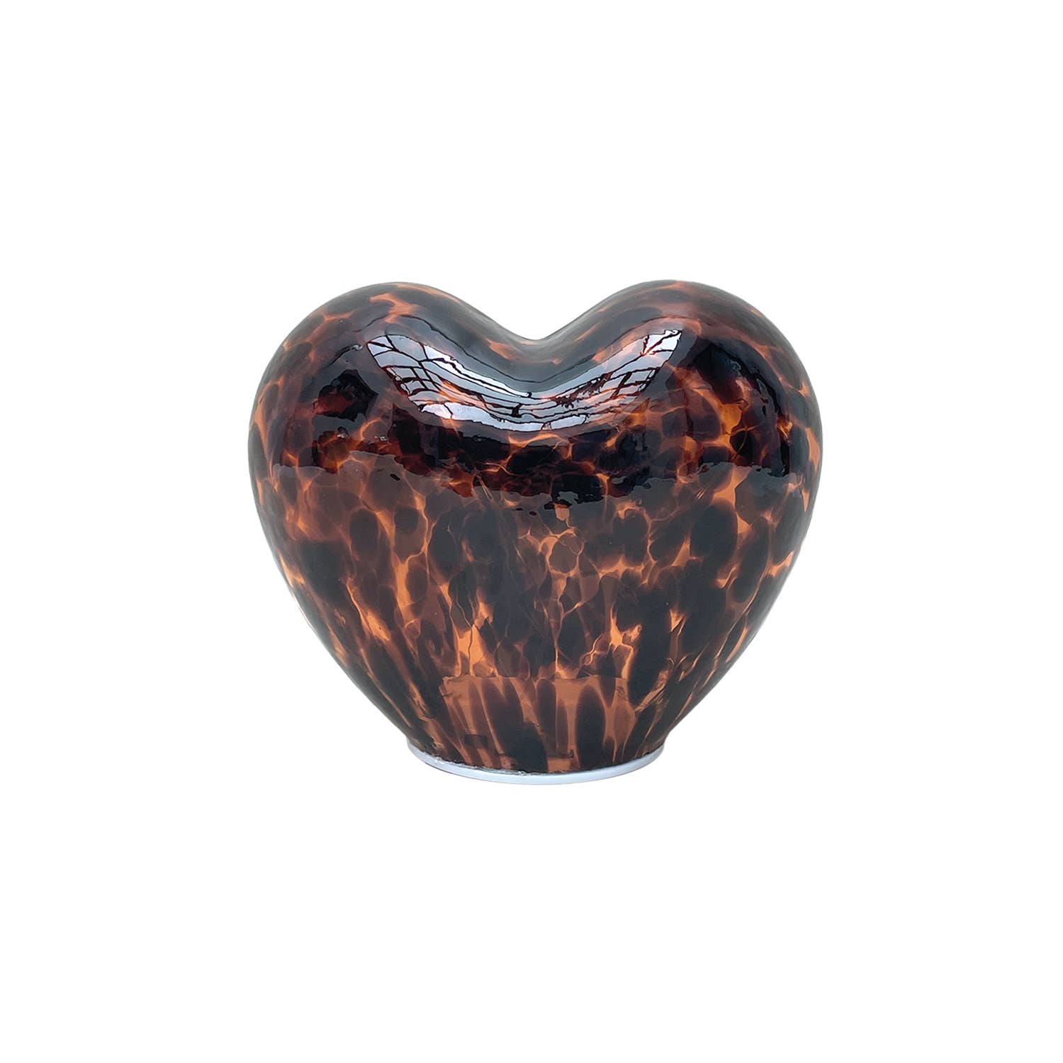 Opjet Paris - Vendita all'ingrosso Lampada da scrivania/d'accento - Decoro LED cuore leopardo a batteria L8 P15 H12cm
