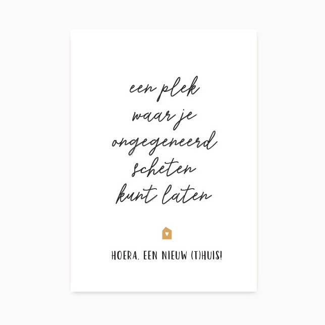 Postcard A place where you can fart unabashedly for wholesale by Studio Hoeked