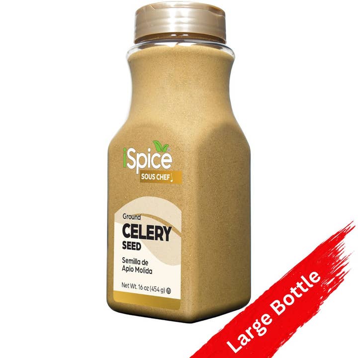 iSpice - Wholesale Dried Spice - iSpice | Celery Seed Ground | 16 oz | Food Service | Gourmet Spice | Kosher