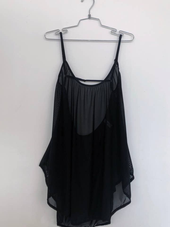 Pastiche Babydoll in Sheer Recycled Mesh for wholesale by Clare Bare