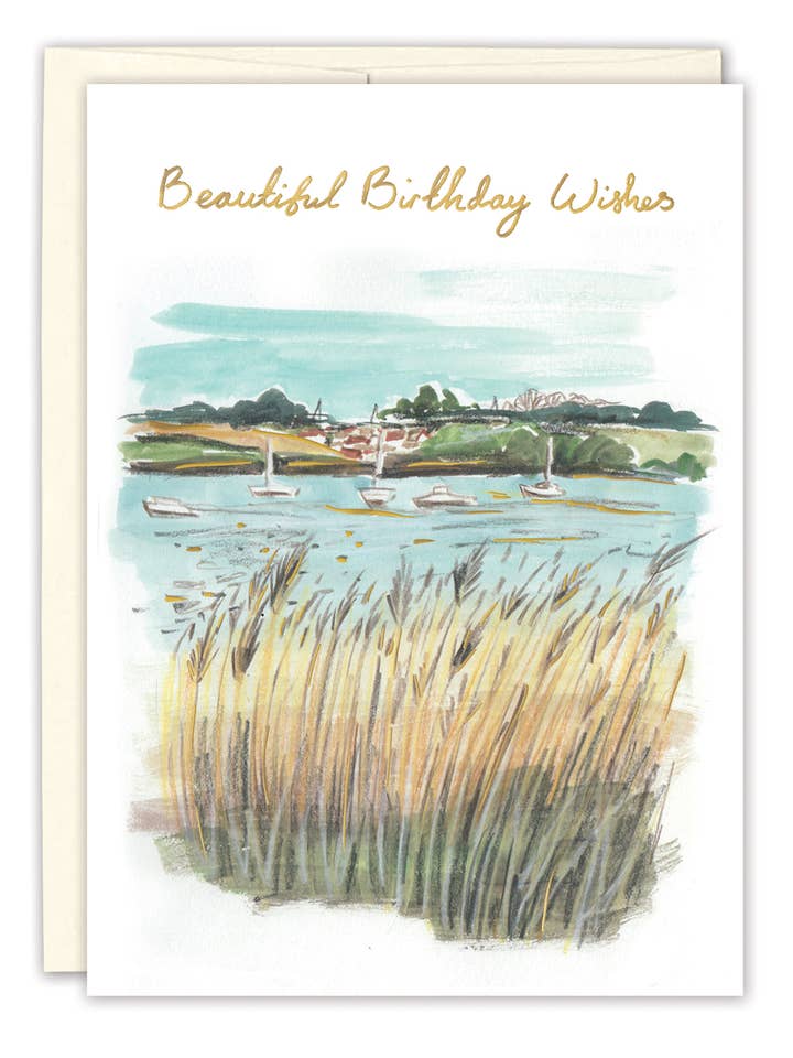 Carte d'anniversaire Shore Landscape pour la vente par Biely & Shoaf