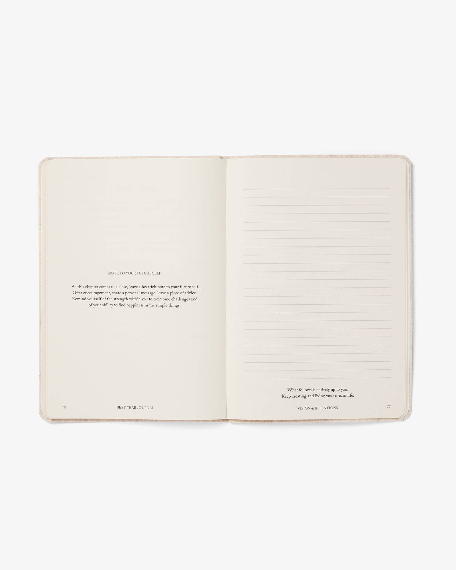 Intelligent Change - Wholesale Journal/Diary - Best Year Journal Essential Oat | New Year Goal Setting8