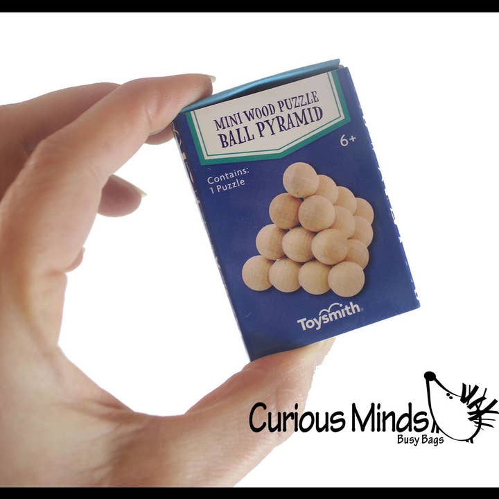 Curious Minds Toys - Wholesale Puzzle - Kids - 1 Wooden Puzzle Games - Problem-Solving Brain Teaser Logic M