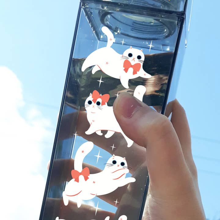 Melkkartonnen waterfles met kattenpatroon voor wholesale door femfetti