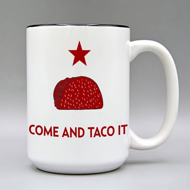 Kom og Taco Det - 15 oz. Keramisk Kaffekrus for engroshandel hos EXIT82ART