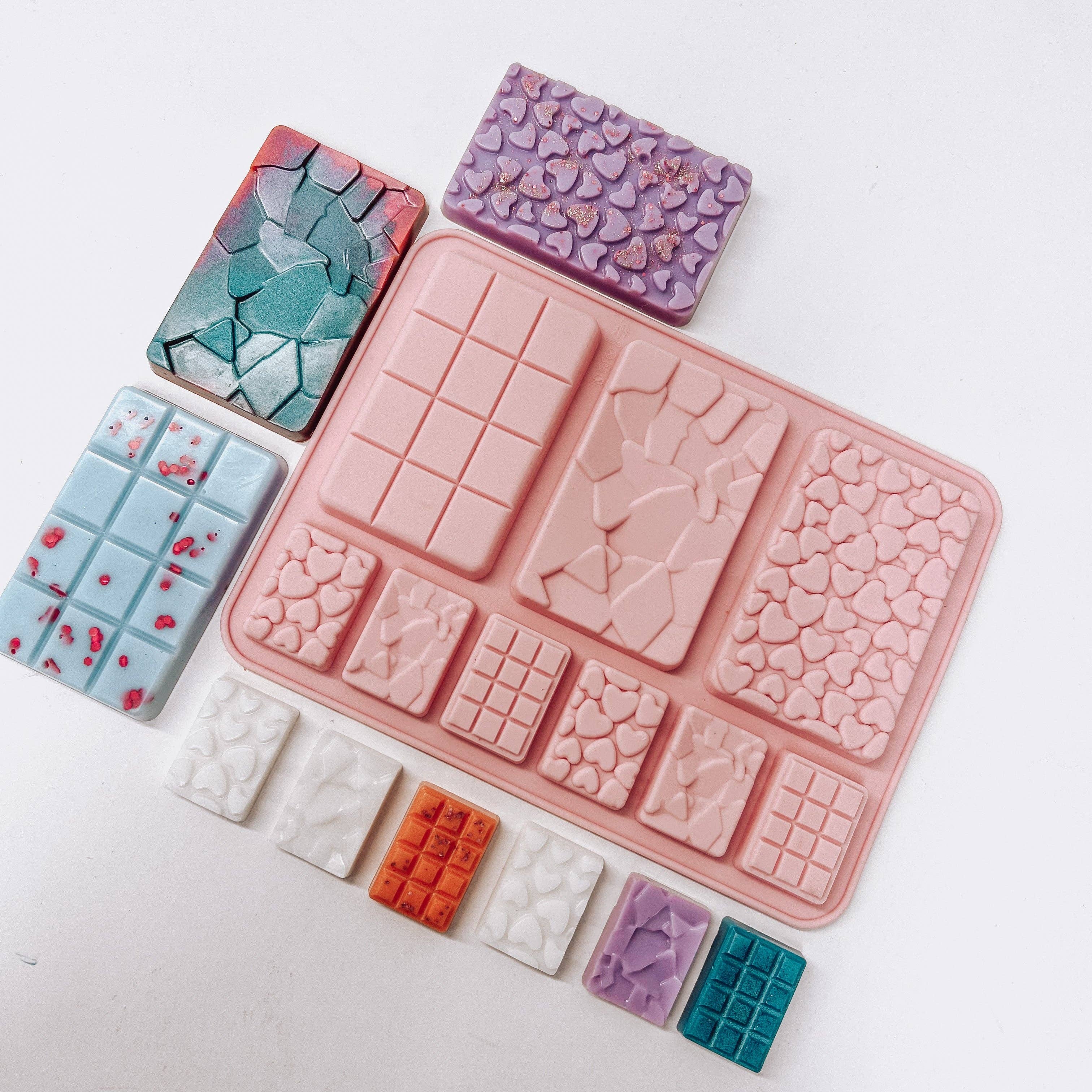 TLLC Supplies - Vendita all'ingrosso Attrezzature per lavoretti e fai da te - Stampo in silicone con motivi a diverse dimensioni, 9 sezioni2