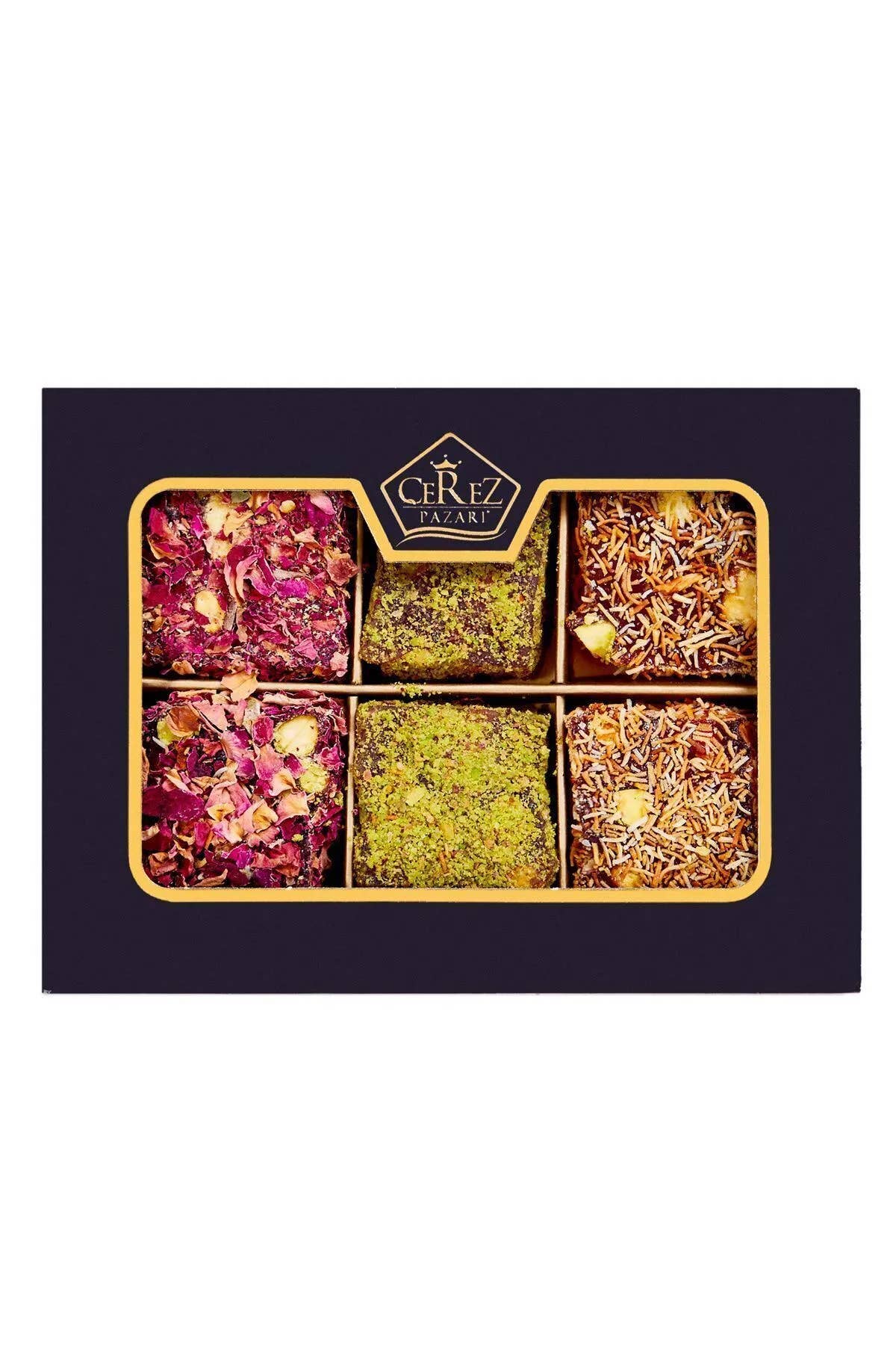 Pistest - Wholesale Chocolate Box - Gift Box King Turkish Delight 100g Mixed Special Pistachio