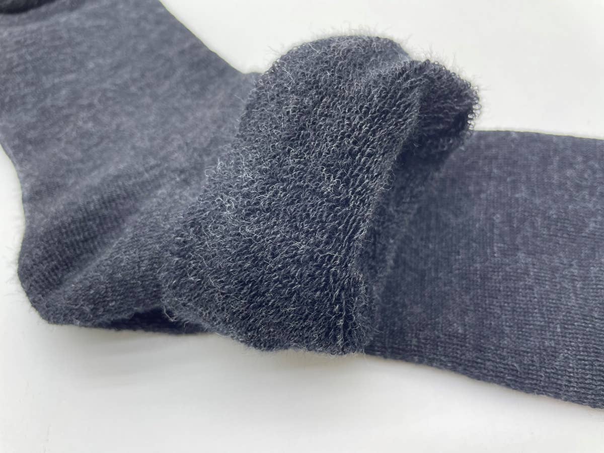 DAC SRL - Vente Chaussettes – unisexe - 2 paires - Chaussettes courtes en laine mérinos avec rembourrage éponge1