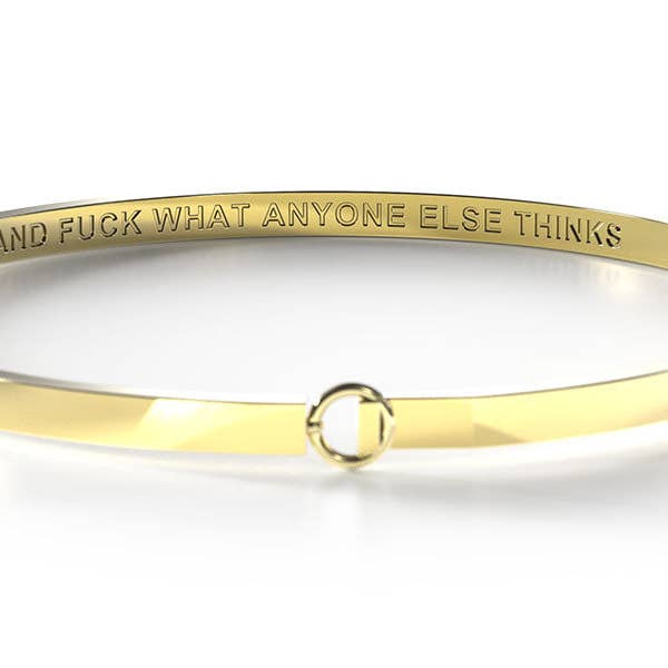 Be. Bangles - Wholesale Bangle bracelet - Live A Bold Life (And Fuck What Anyone Else Thinks) - SECRET BANG3
