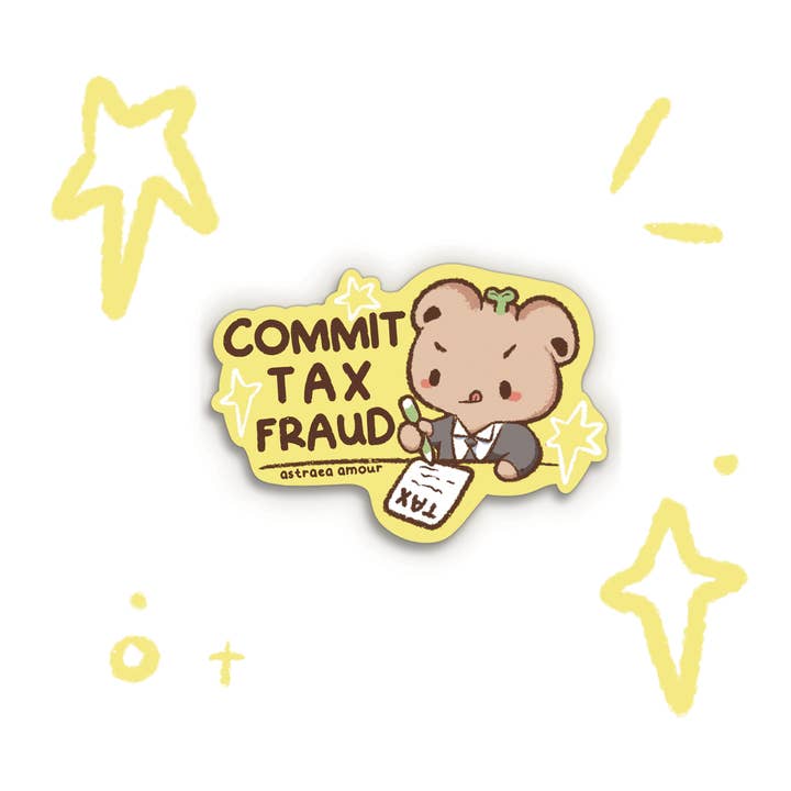 Autocollant de fraude fiscale pour la vente par Astraea Amour