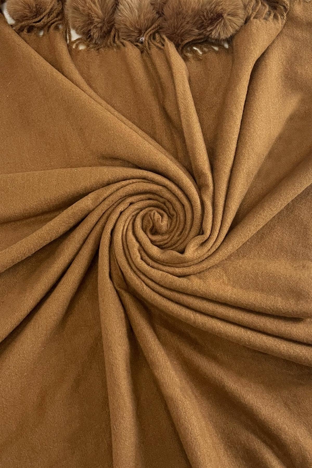 Fashion Scarf World – wholesale Scarf – Women's – Plain Wool Pom Pom Scarf8