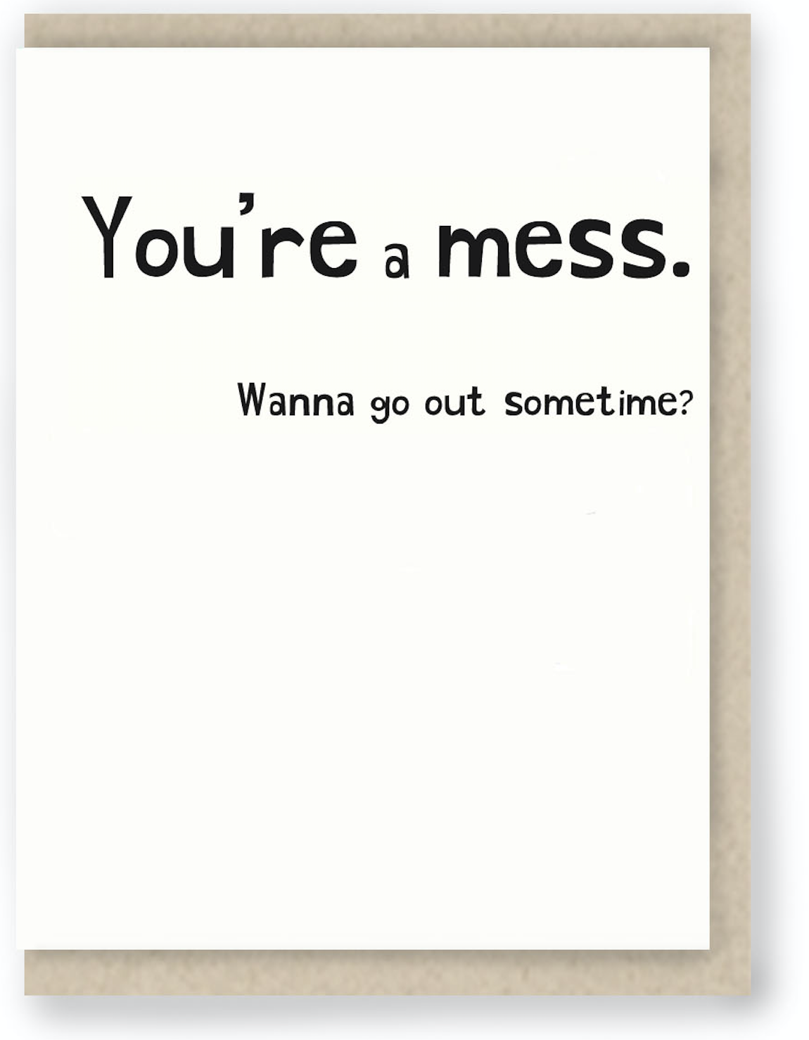 Hit and Run Greetings - Wholesale Friendship Card - You're a Mess - Funny Friendship Card for Wine Lovers0