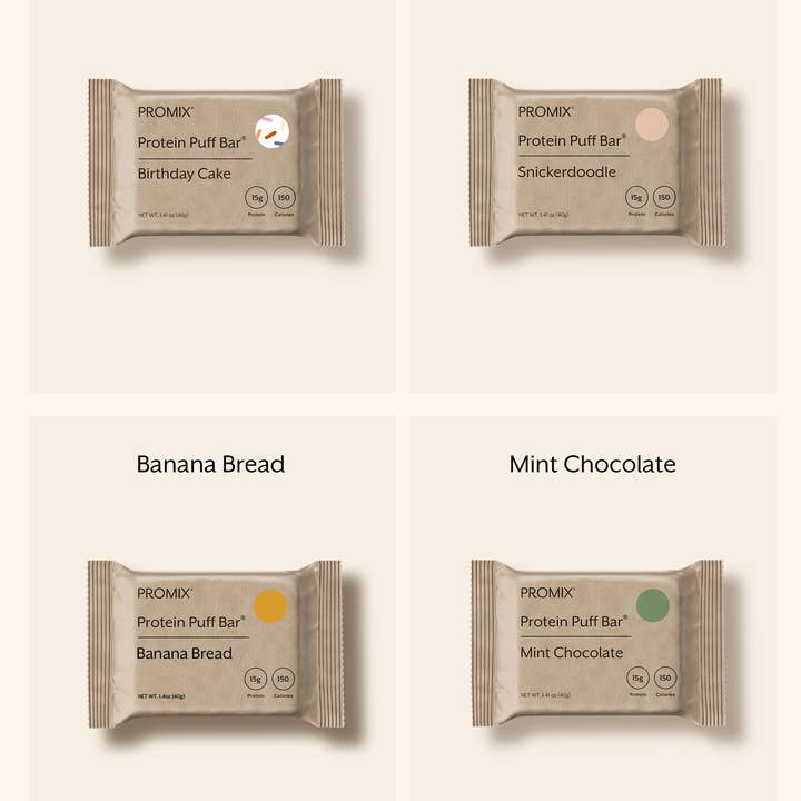 Promix - Wholesale Snack Bar - Protein Puff Bars Variety Pack V2