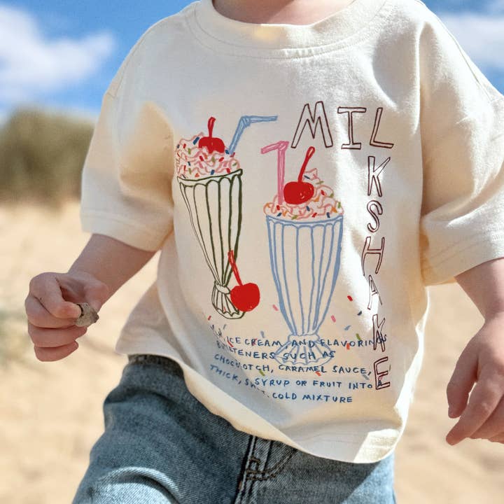 Oversized Children's Graphic T-shirt | Milkshake for wholesale by SimplyExtraJordanary