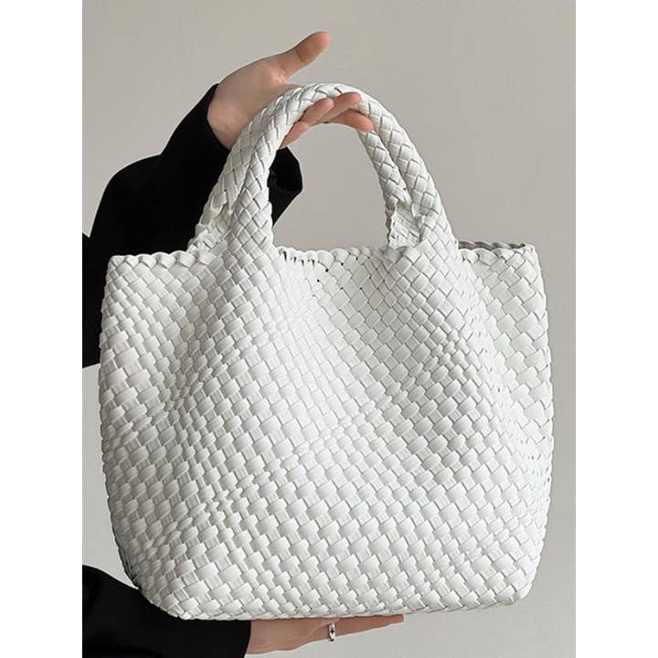 FurDecoration - Wholesale Tote Bag - Women's - Woven Tote Bags Handbags in Solid Colors