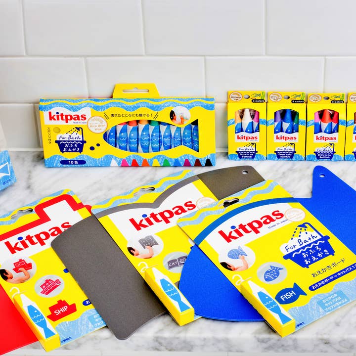 Focus America Corp. Wholesale - Wholesale Bath Toy - Baby - 【Rice Wax】Kitpas Bath Crayons 3 Colors - Turtle