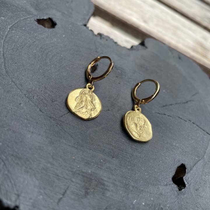 Ancient Things - Venta al por mayor Pendientes colgantes - Pendientes con monedas persas antiguas2