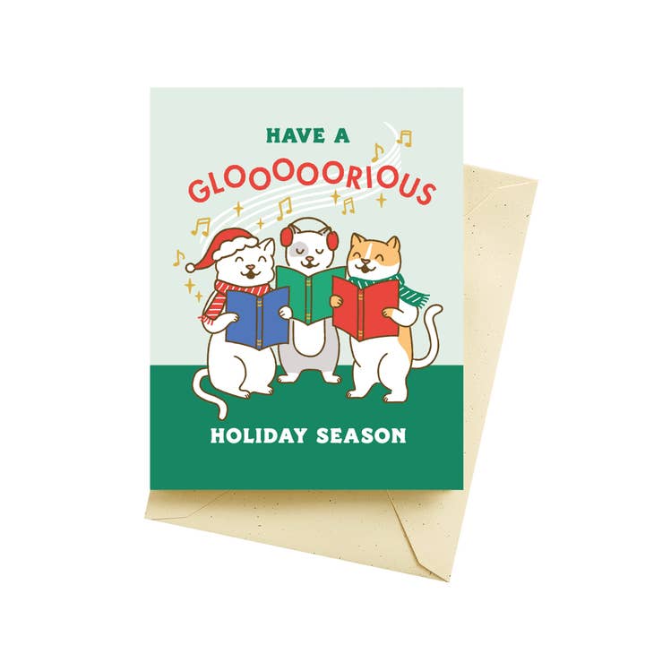 Seltzer Goods - Wholesale Christmas Card - Cat Carolers Holiday Cards