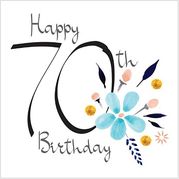 Greeting Card 70th Birthday for wholesale by Natural Partners Limited
