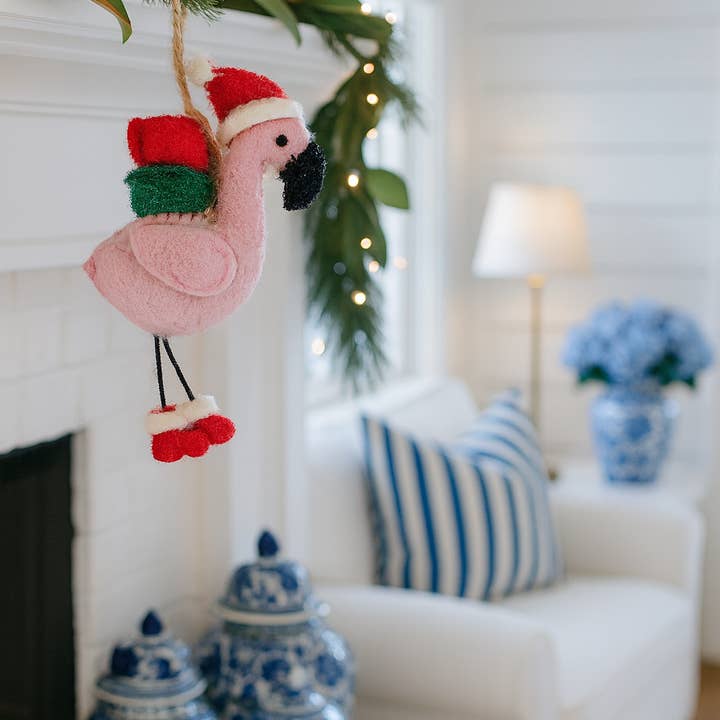 Rahab's Rope - Wholesale Ornament - Felt Flamingo Ornament0